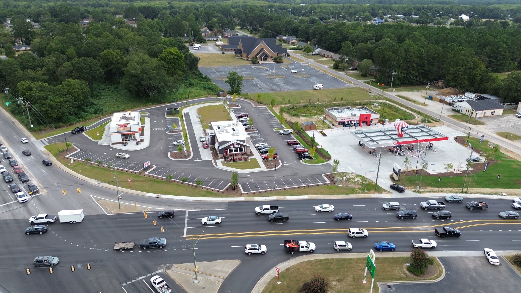 Aerial of the Florence, SC development