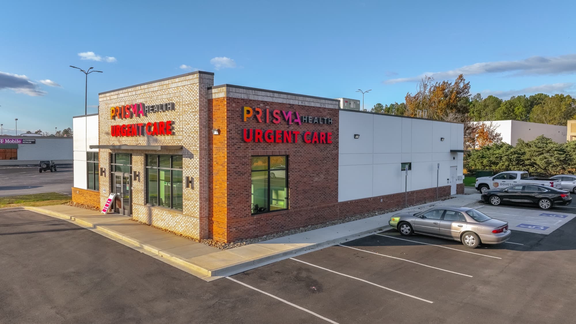 Aerial of Prisma Health Urgent Care in Laurens, SC